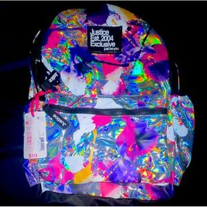 Justice Sports Kids Multi Splatter Backpack